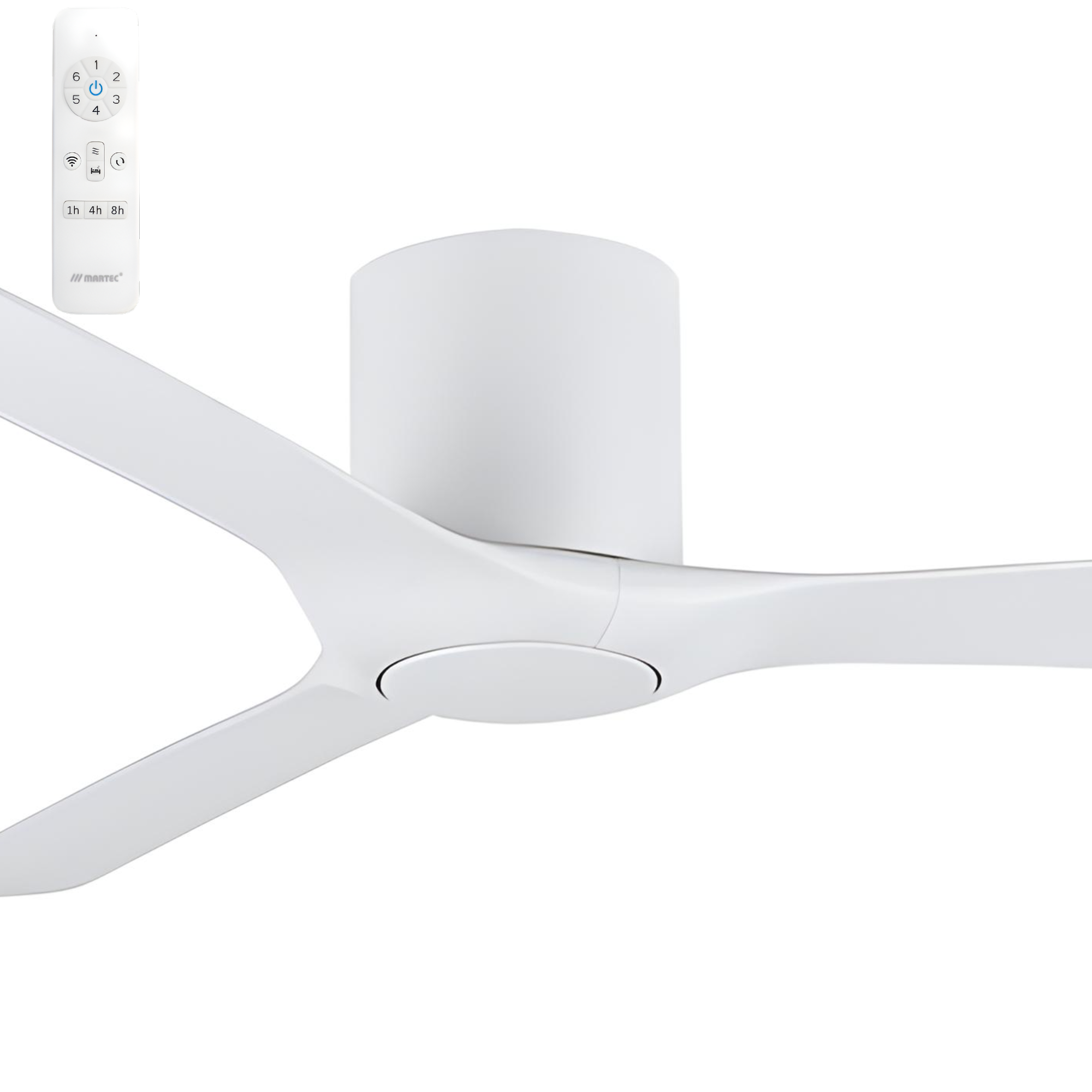 Martec Fresno 52" DC Smart Hugger Ceiling Fan with WiFi Remote