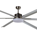 Martec Albatross 72" DC Industrial Style Ceiling Fan With Tri-Colour 24W LED And Remote