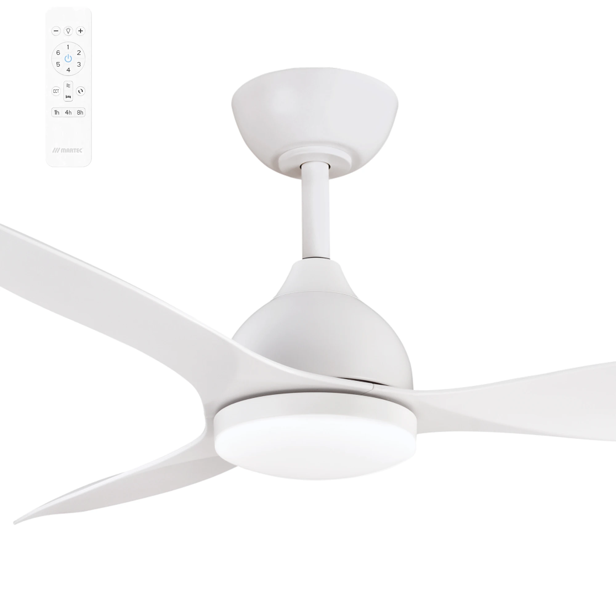 Martec Elite 52" Smart Ceiling Fan with 18W Dimmable LED Light and Remote Control