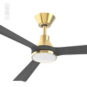 Martec Smart Riviera 52" DC 3 Bladed Ceiling Fan With 18W CCT LED Dimmable Light & Remote