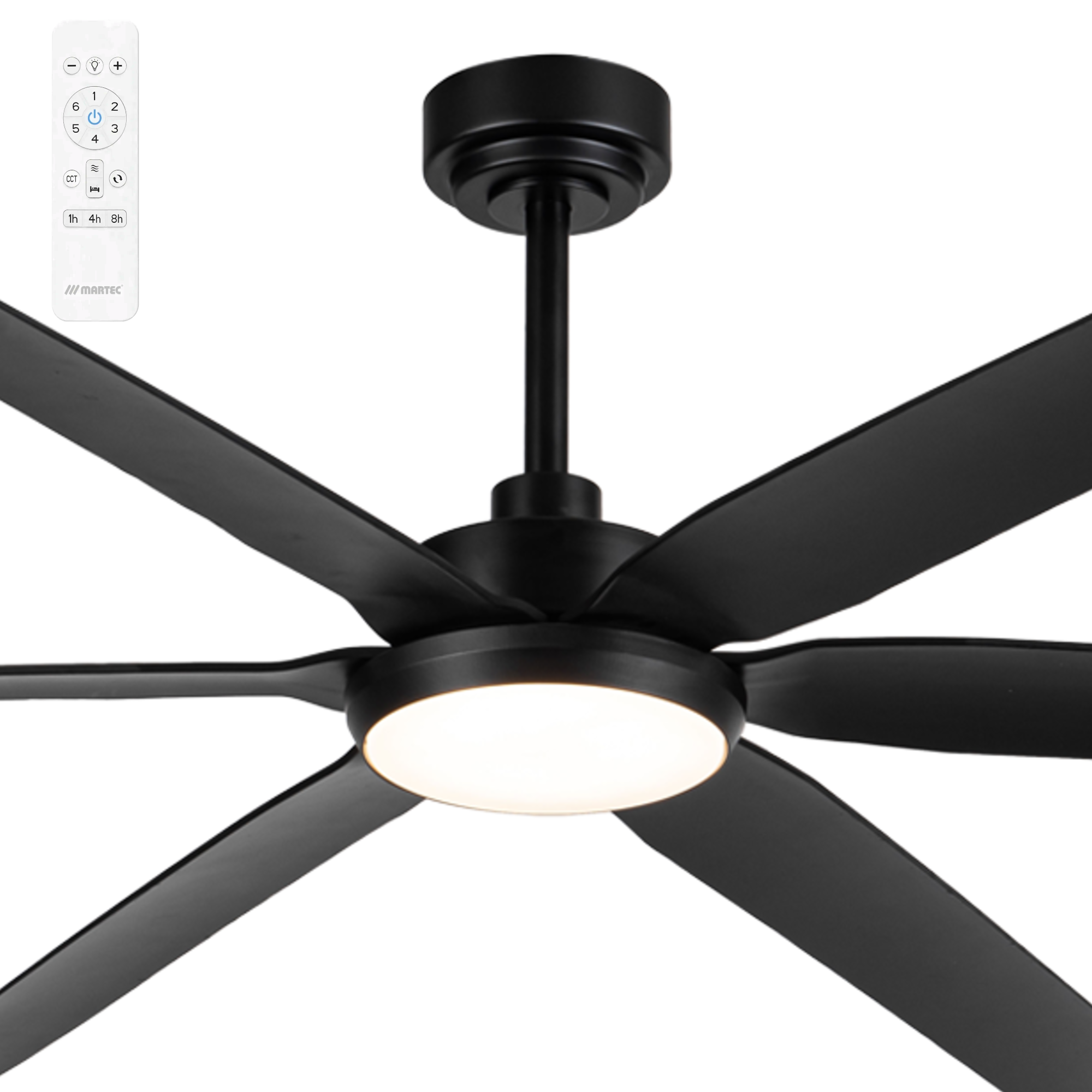 Martec Osprey Extra Large 80" Smart DC Ceiling Fans with CCT LED and WiFi Remote