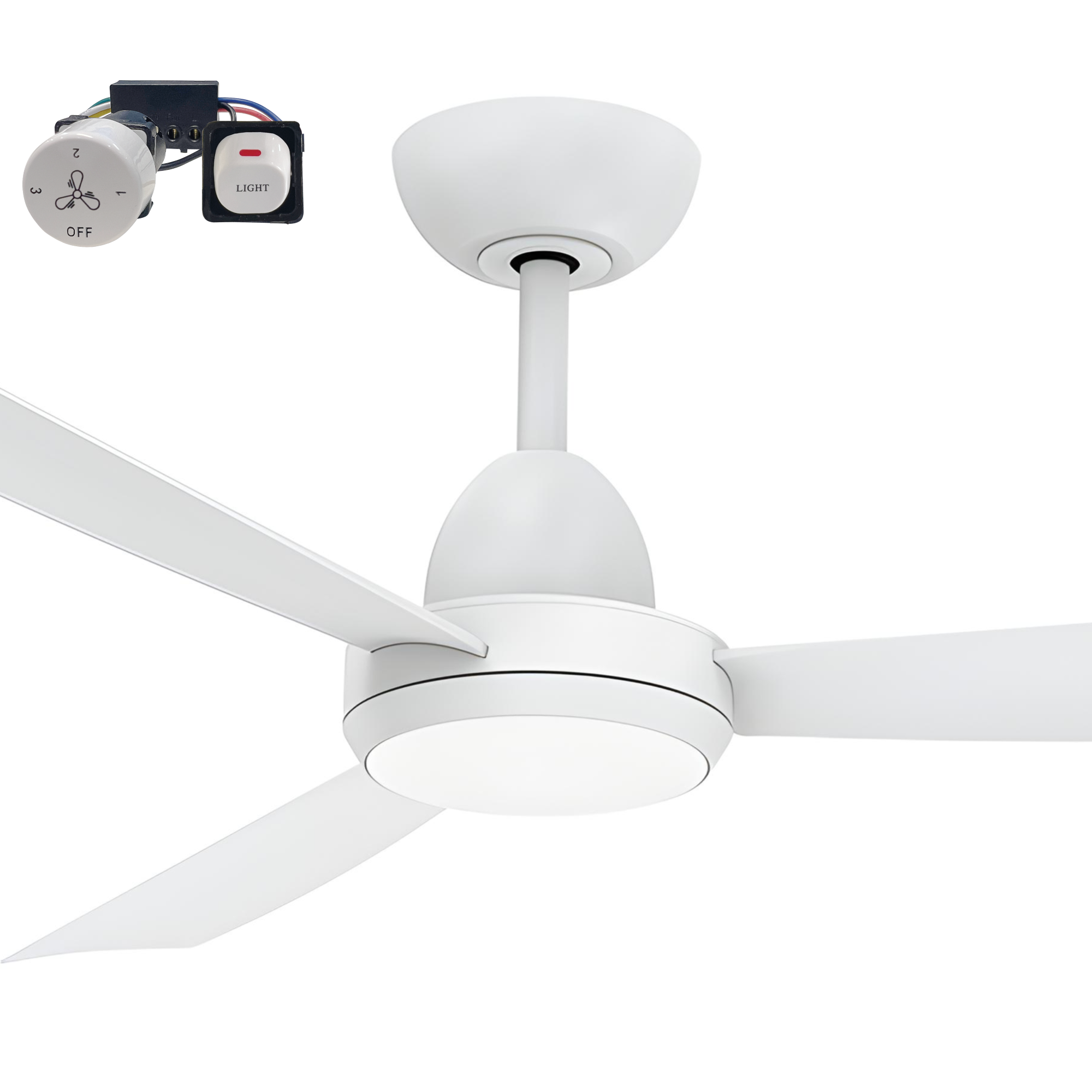 Martec Legend 48" DC Ceiling Fan with LED Light and Wall Control