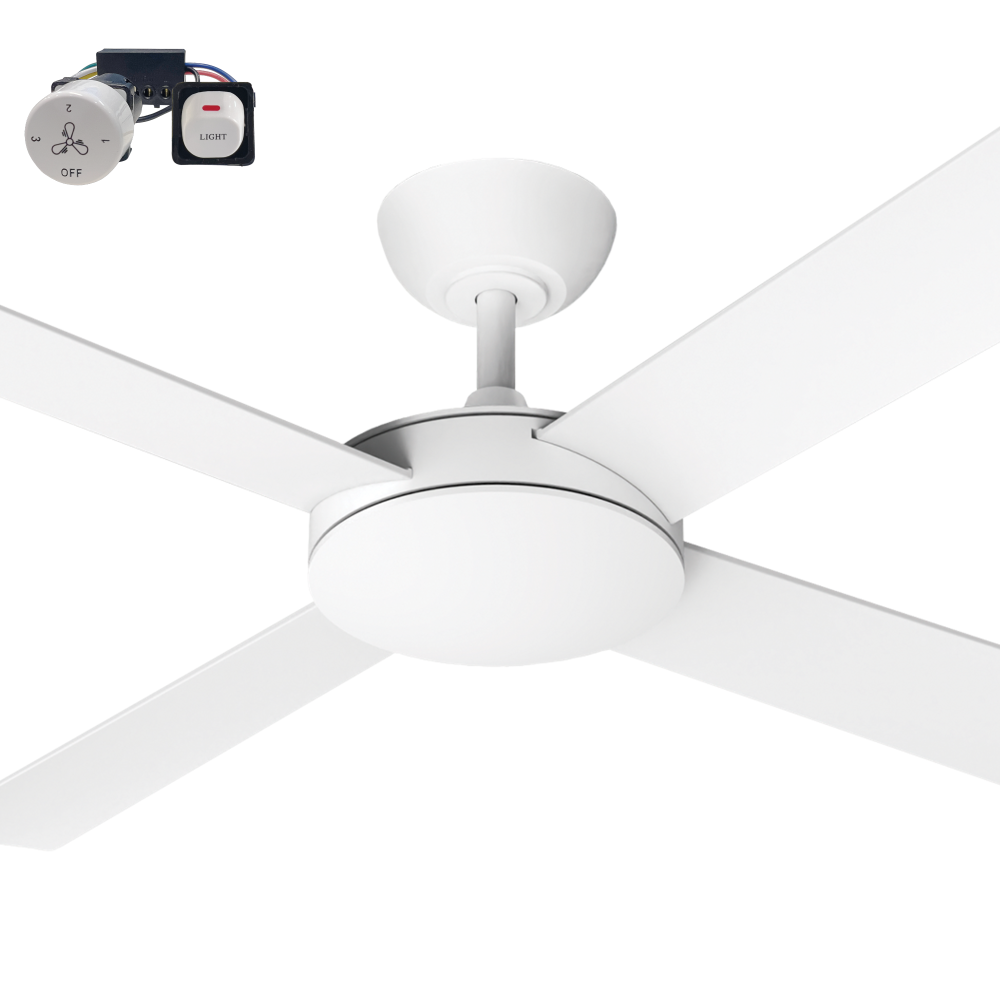 Martec Proton 52" DC Ceiling Fan with Wall Control