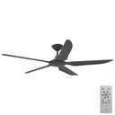 Storm 5 Blade Indoor/Outdoor DC Ceiling Fan by Calibo – Black 56″