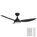 Sora DC Ceiling Fan by Calibo with LED Light – Black 48″