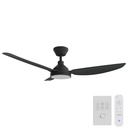 Sora DC Ceiling Fan by Calibo with LED Light – Black 52″