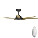 Alula SMART DC Ceiling Fan by Calibo – Black with Bamboo Blades 60″