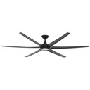 Glide DC Ceiling Fan by Domus with LED Light – Black 80″