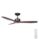 Wynd DC Ceiling Fan by Fanco – Oil Rubbed Bronze and Handcrafted Walnut Blades 54″