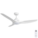 Horizon DC SMART Ceiling Fan with LED Light & Remote – White 52″