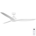 Horizon DC SMART Ceiling Fan by Fanco with LED Light – White 64″