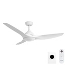 Horizon DC SMART Ceiling Fan by Fanco with Tri-Control – White 52″