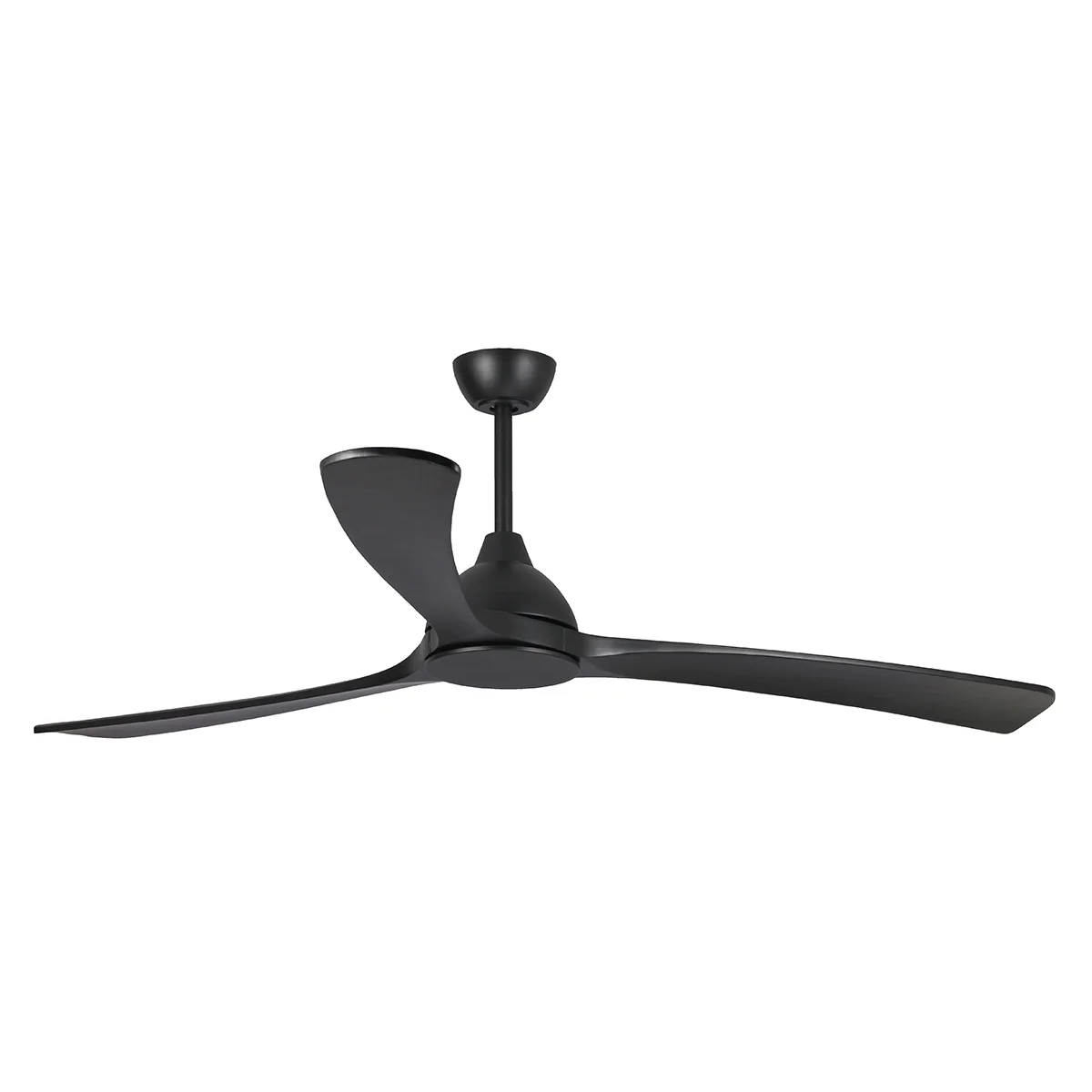 Sanctuary DC Ceiling Fan by Fanco – Black with Solid Timber Blades 70″