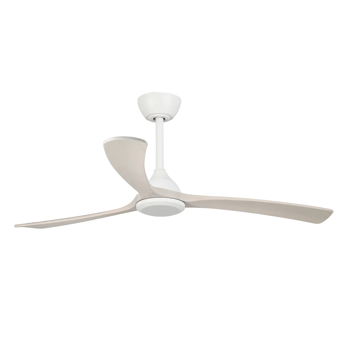Sanctuary DC Ceiling Fan by Fanco – White with Whitewash Blades 52″