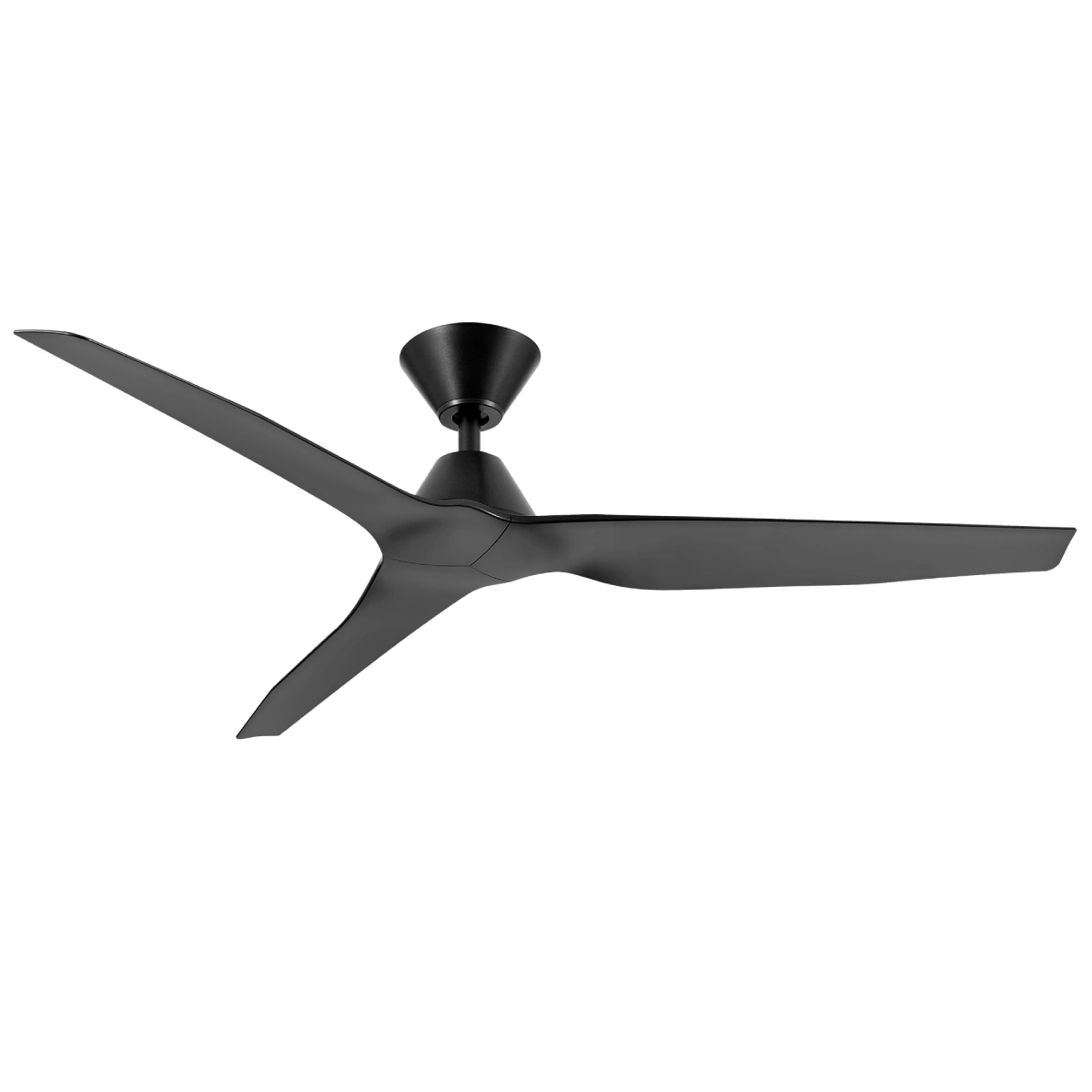 Infinity-iD DC Ceiling Fan by Fanco with Remote – Black 54″