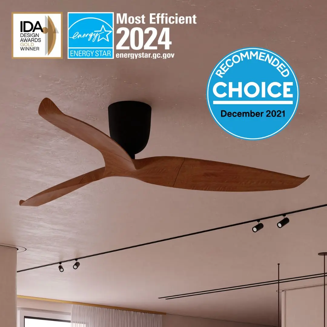 Aeratron AE3+ 3 Blade 43" DC Ceiling Fan With Remote - White