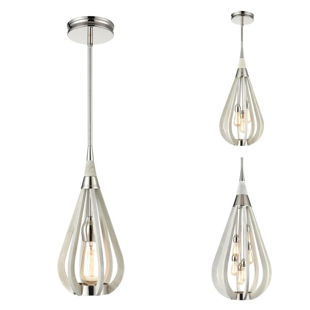 Pendant Light ES Winter Moss Tear Drop