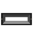 Wall Light Recessed 13W Rectangular Brick Light 3000K IP65 frosted 546LM