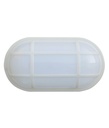 Exterior Bulkhead 20W Oval White IP65 Optional Cage 1700LM