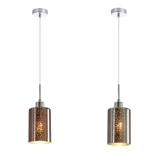 Pendant Light ES 72W Glass Dotted Effect OD120mm x H180mm