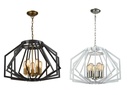 Pendant Light ES X 5 Wide Angular Cage OD600mm
