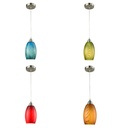 Pendant Light ES Glass Ellipse with Swirls OD120mm