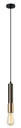 Pendant Light ES Matte Black Vertical Brass Plate Tube OD50mm
