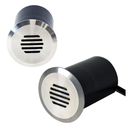 Inground Up Light MR16 Round Stainless Steel 316 IP67 Face Plate 90mm Grilled