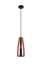 Pendant Light ES Copper Coloured Glass Ellipse OD135mm