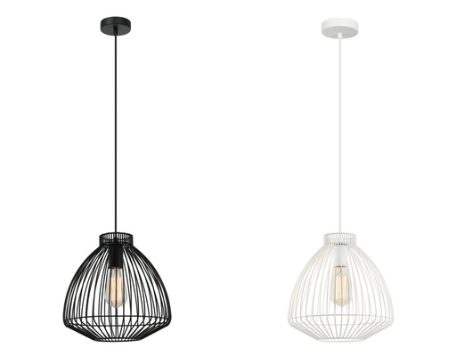 Pendant Light ES OD300mm H285mm Cone (Concave) Wire Cage