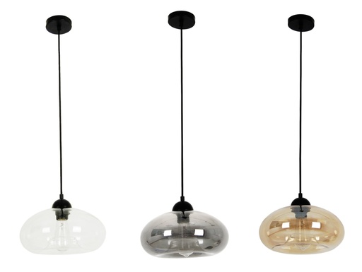 Pendant Light ES Glass Oval OD275mm