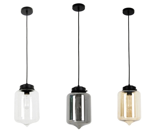 Pendant Light ES Glass Tipped Oblong OD180mm