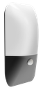 Wall Light Surface Mounted 11W Rectangular Dark Grey 3000K IP54 Opal with sensor 840LM