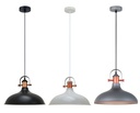 Pendant Light ES Dome with Copper Highlights OD360mm