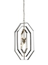 Pendant Light G9x4 Stainless Steel Octagon x 3 OD360mm