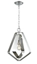 Pendant Light ES Stainless Steel Pentagon x 2 OD346mm