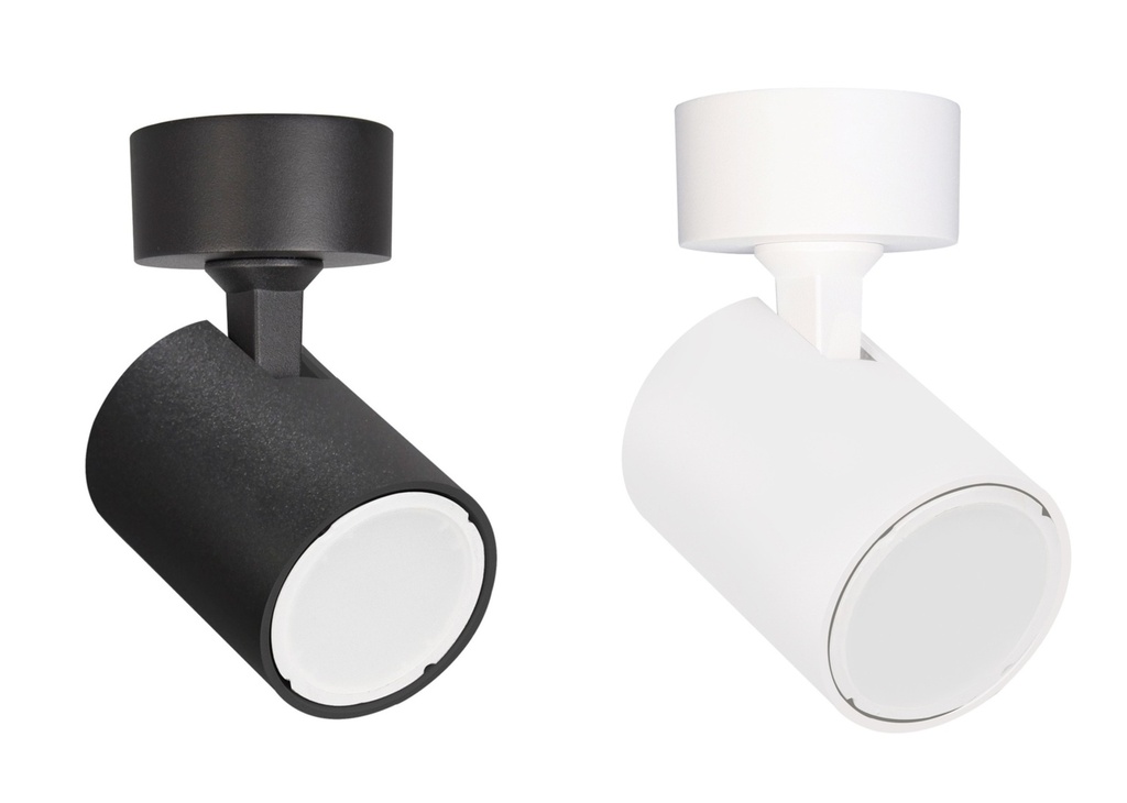 SPOT Single Adjustable GU10 IP20 Round Base OD60mm