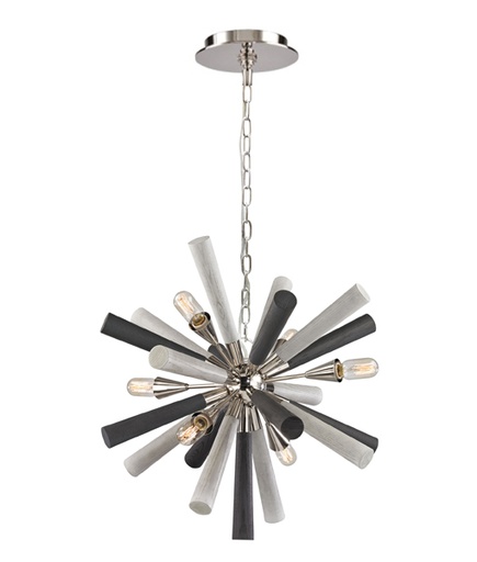 [SPUTNIK1] Pendant Light ESx6 Dark & Light Grey Sea Anemone OD620.5mm