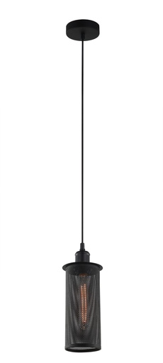 [VENETO1BK] Pendant Light ES Black Mesh Oblong OD120mm