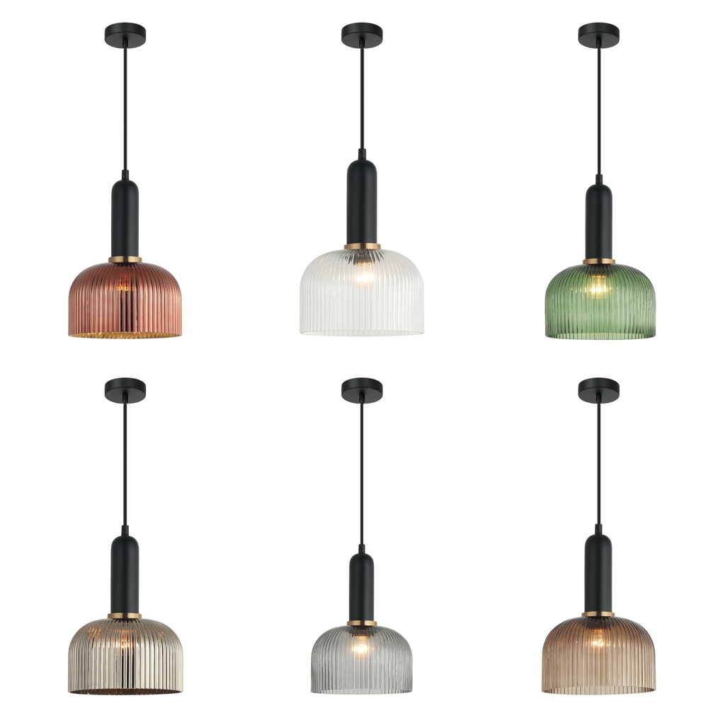 Pendant Light ES Glass Dome OD200mm
