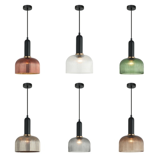 Pendant Light ES Glass Dome OD200mm