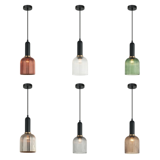 Pendant Light ES Glass Ellipse OD140mm