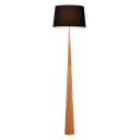 Bior Floor Lamp | Wood and Black Fabric