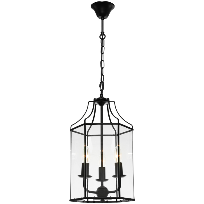 ARCADIA 3LT PENDANT S/CHROME