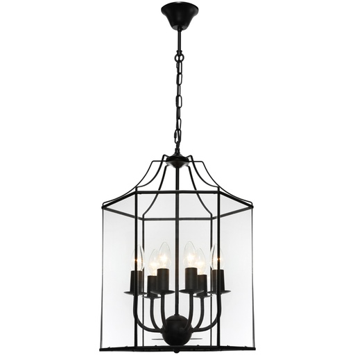 ARCADIA 6LT PENDANT S/CHROME