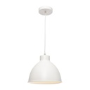 DOME 1LT PENDANT WHITE